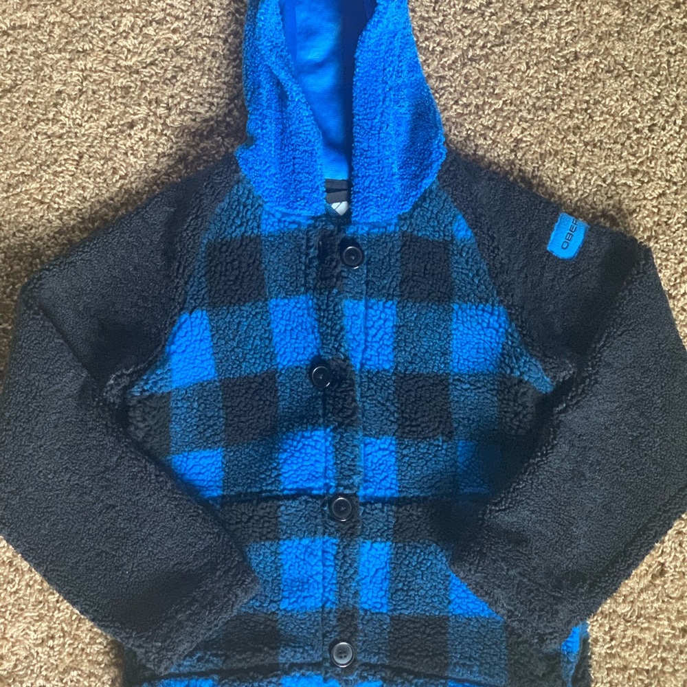 Boys Obermeyer lightweight flannel jacket medium
